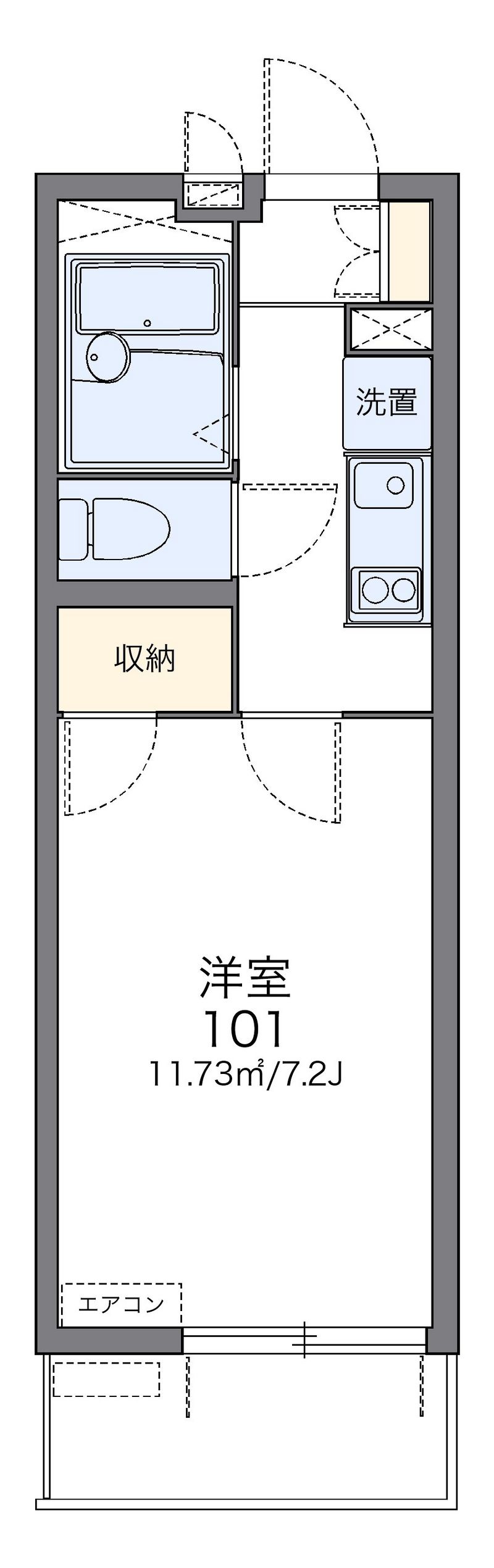 レオパレステルメ 間取図