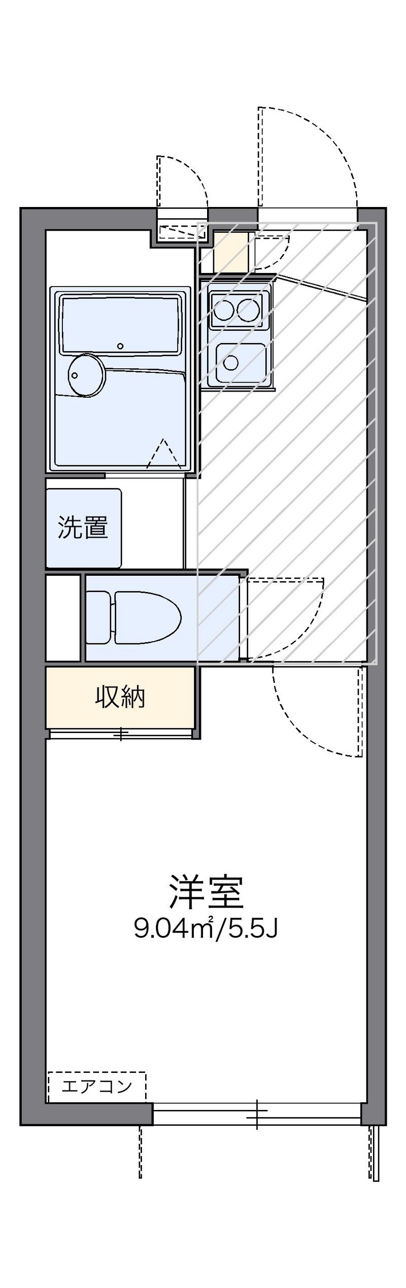 レオパレスアバンティ 間取り