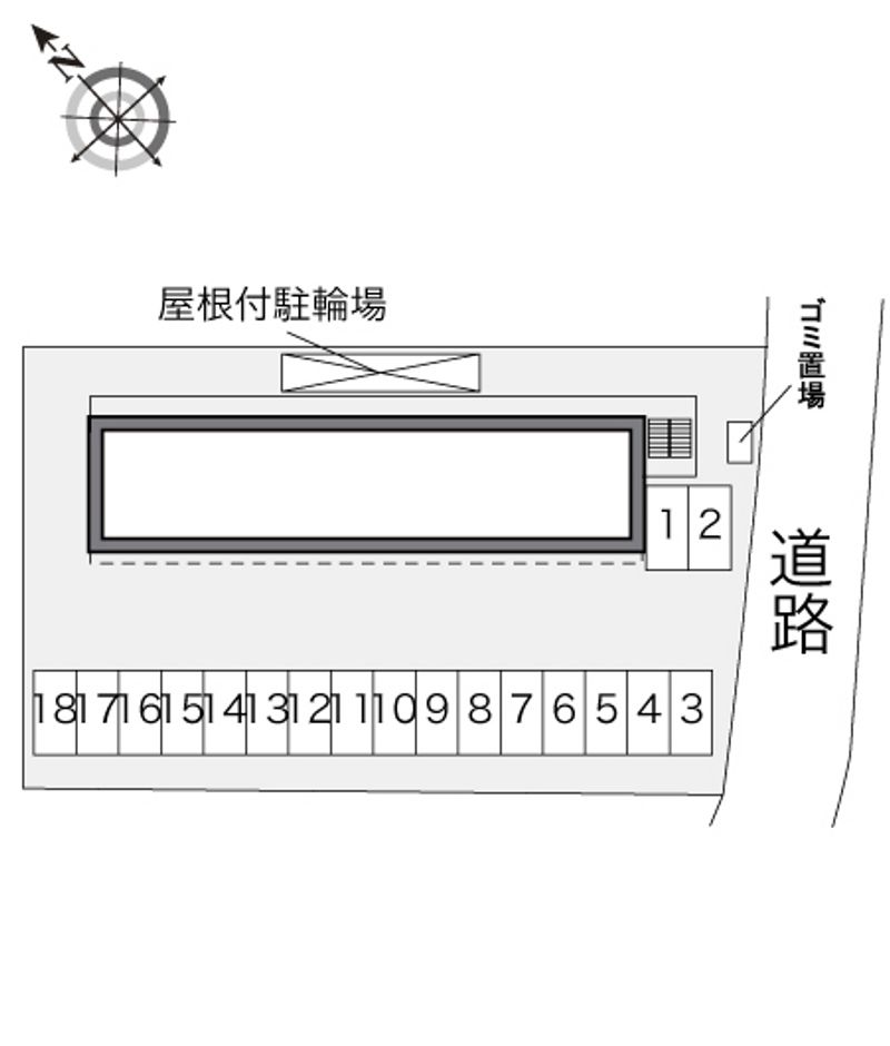 レオパレス石津川 駐車場