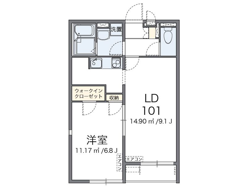 レオネクストみやびⅢ 間取図