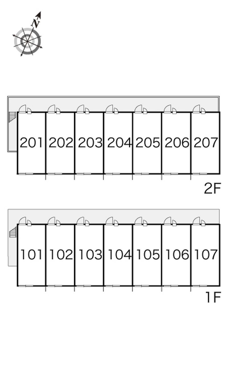 レオパレスたつの 間取り配置図