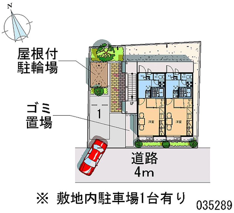 レオパレス愛風 区画図