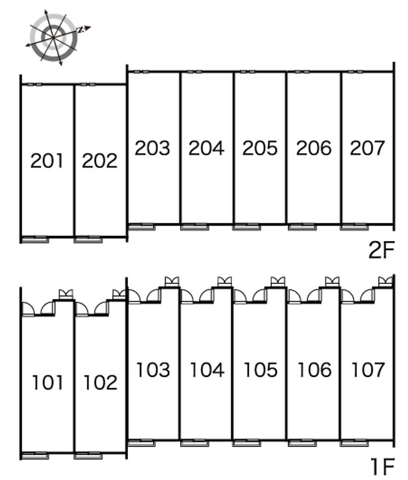 レオネクストスィートストロベリ 間取配置図