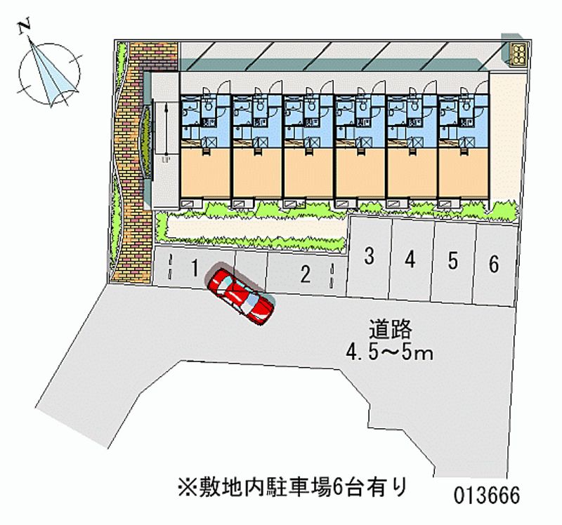 レオパレス四季 月極駐車場