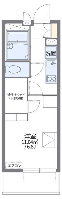 レオパレスグリーンエイジ鷹師 間取り図