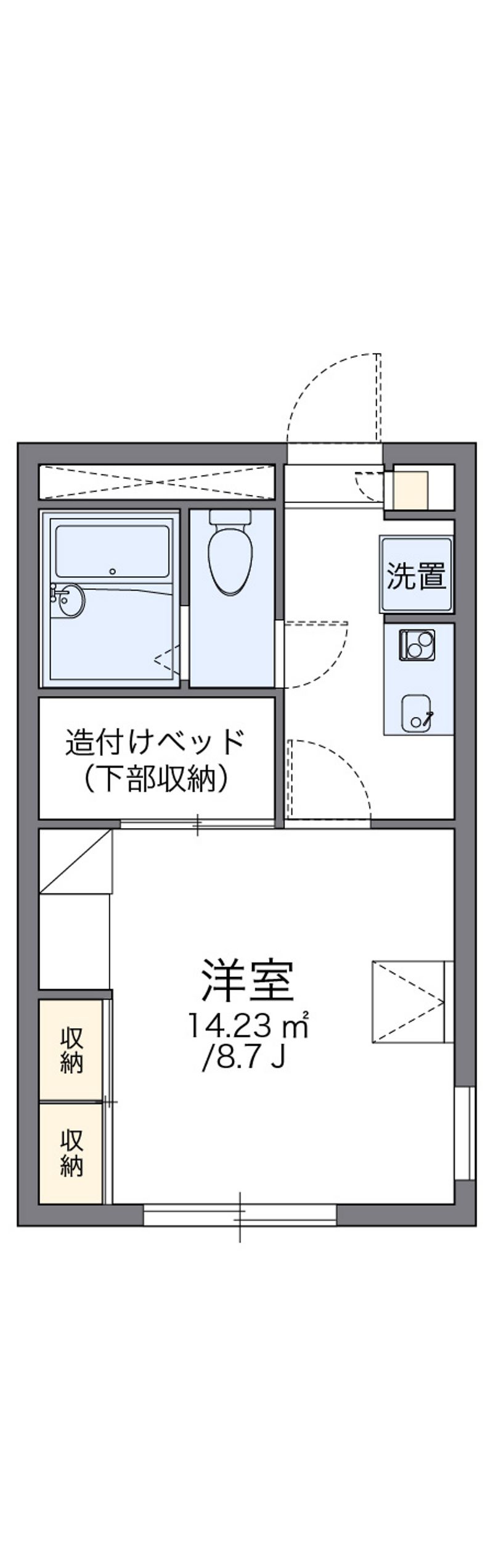 レオパレス平岸高台 間取図