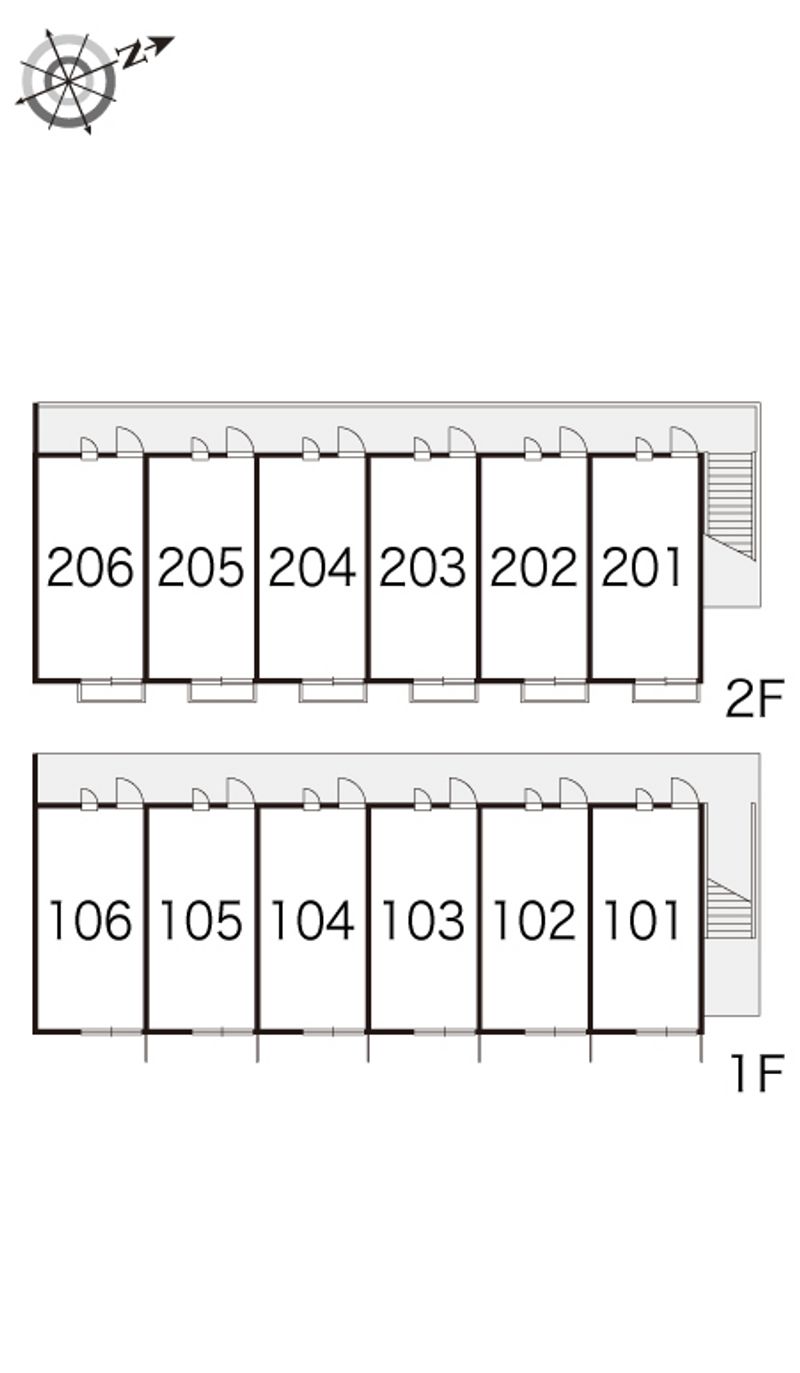 レオパレスはなみずき 間取り配置図