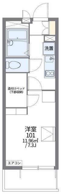 レオパレス中津川Ⅱ 間取り図