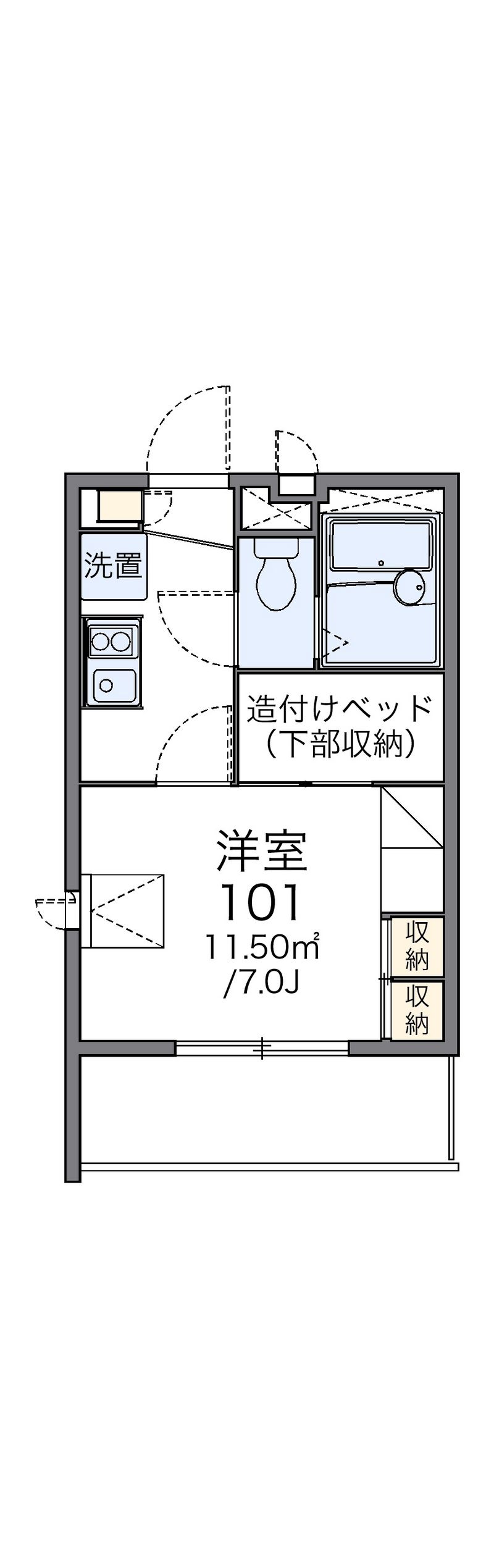 レオパレスシャンテ 間取り