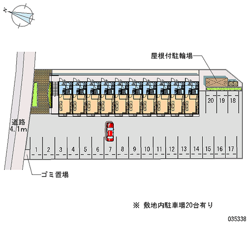 35338 Monthly parking lot