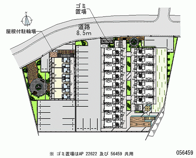 クレイノ畑山Ⅱ 区画図
