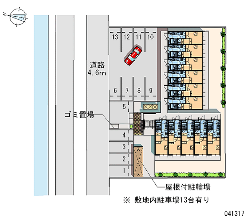 レオパレスダイチＢ 月極駐車場