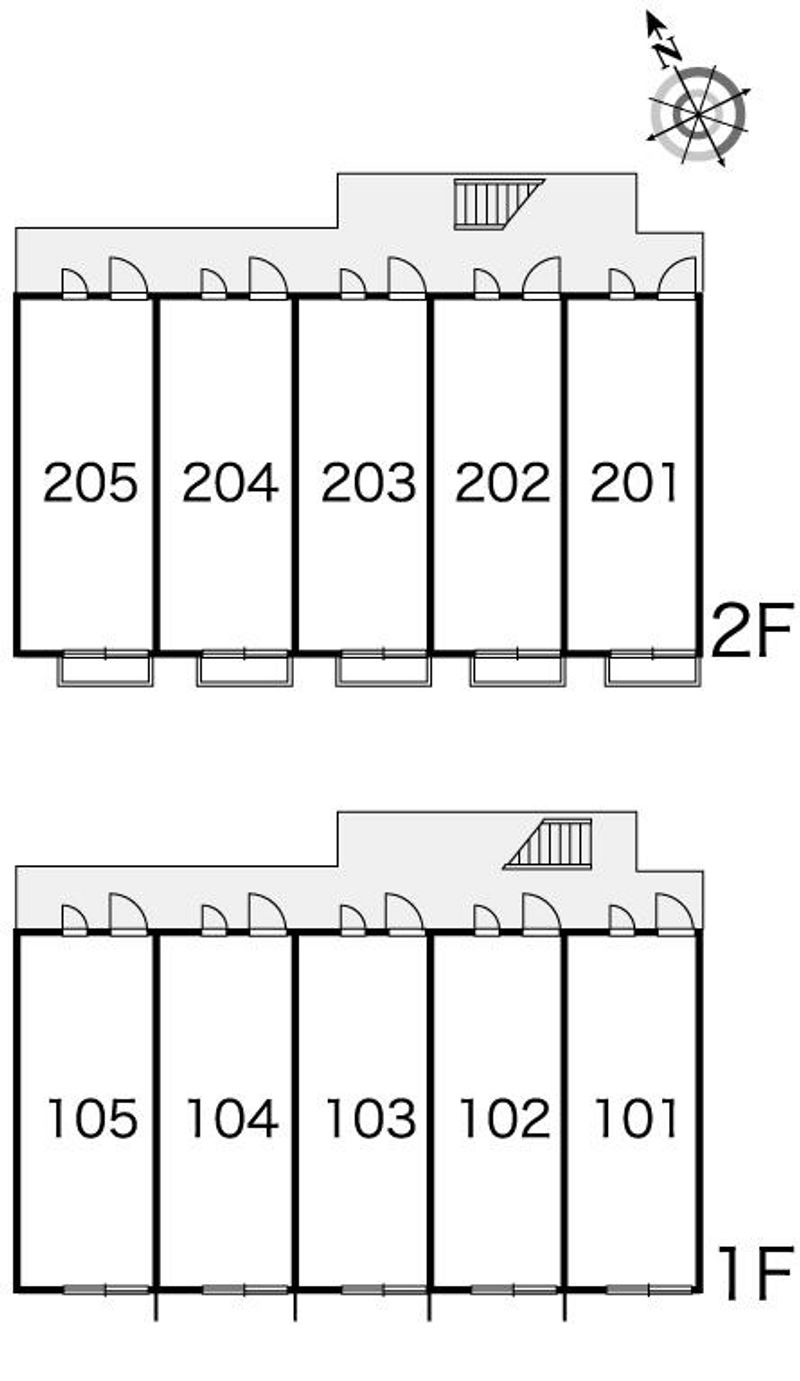 レオパレスＯＴＡＮＩ　Ⅰ 間取配置図