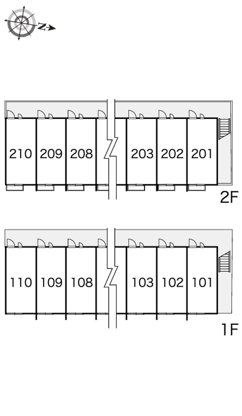 レオパレスサウスヴィラ 間取り配置図