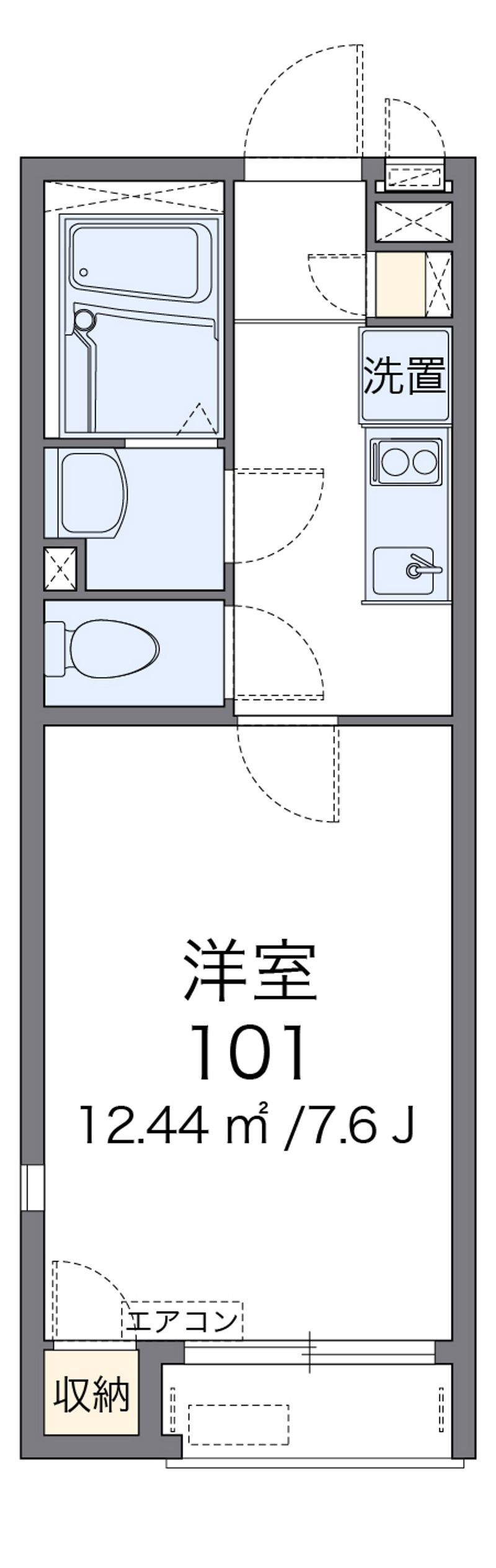 レオネクストアメニティハイム５ 間取図