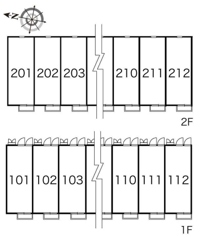 レオパレスエステートカズⅡ 間取配置図