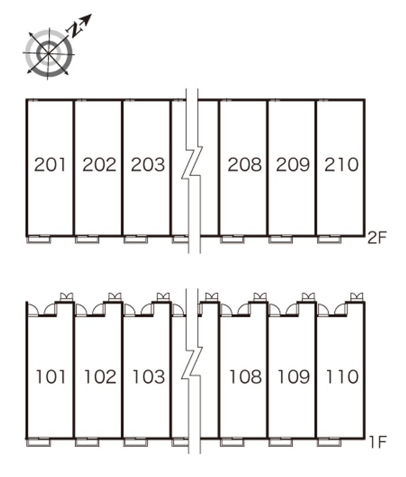 レオパレスガーデンコート協和Ａ 間取配置図
