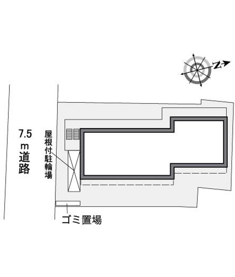 レオパレスよろずまち 配置図