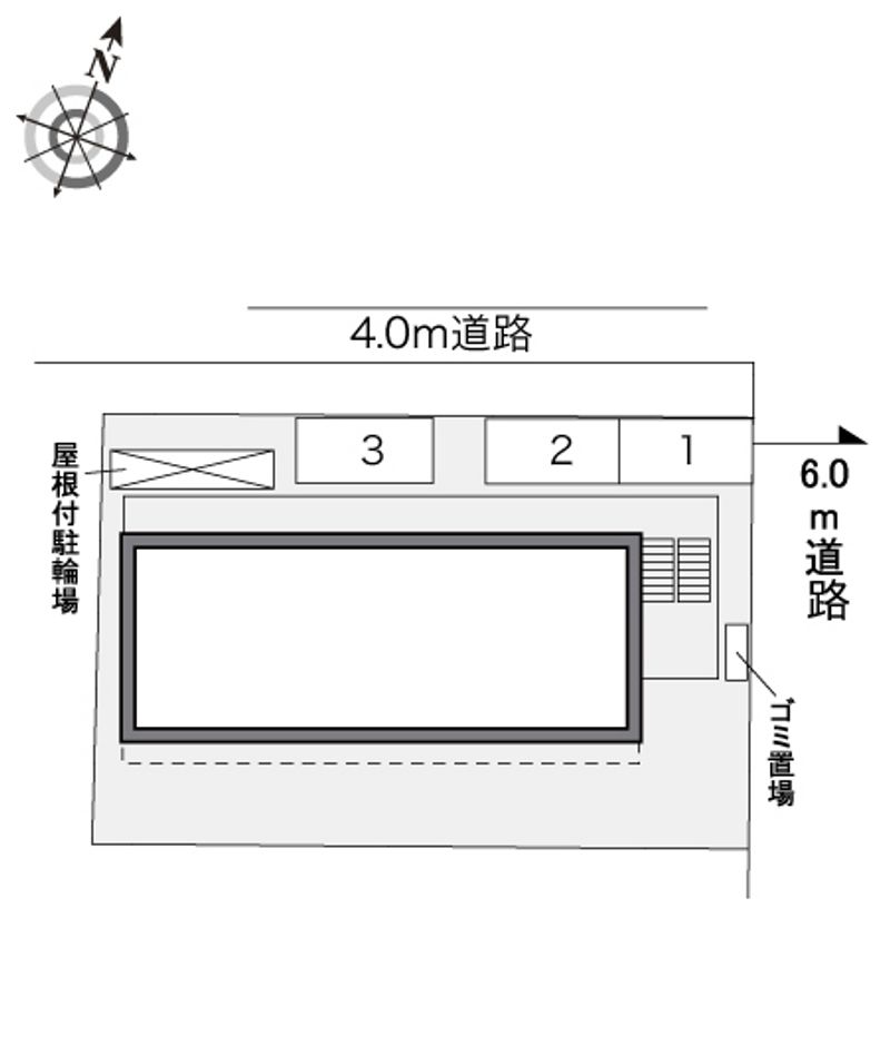 レオパレスＬＡＧＯＯＮ 配置図
