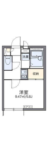 レオパレスコンフォートガーデン 間取り図