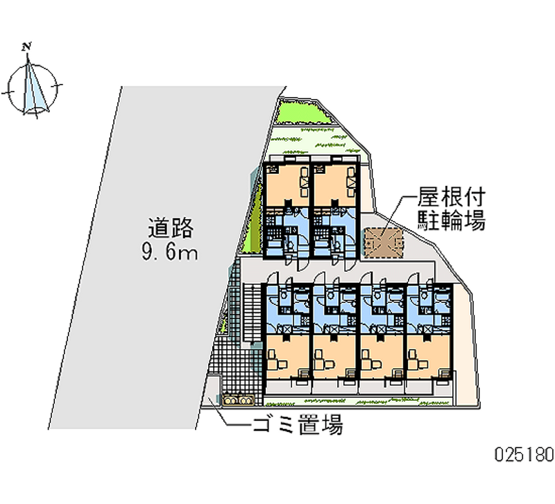 レオパレスブルーフォート 区画図