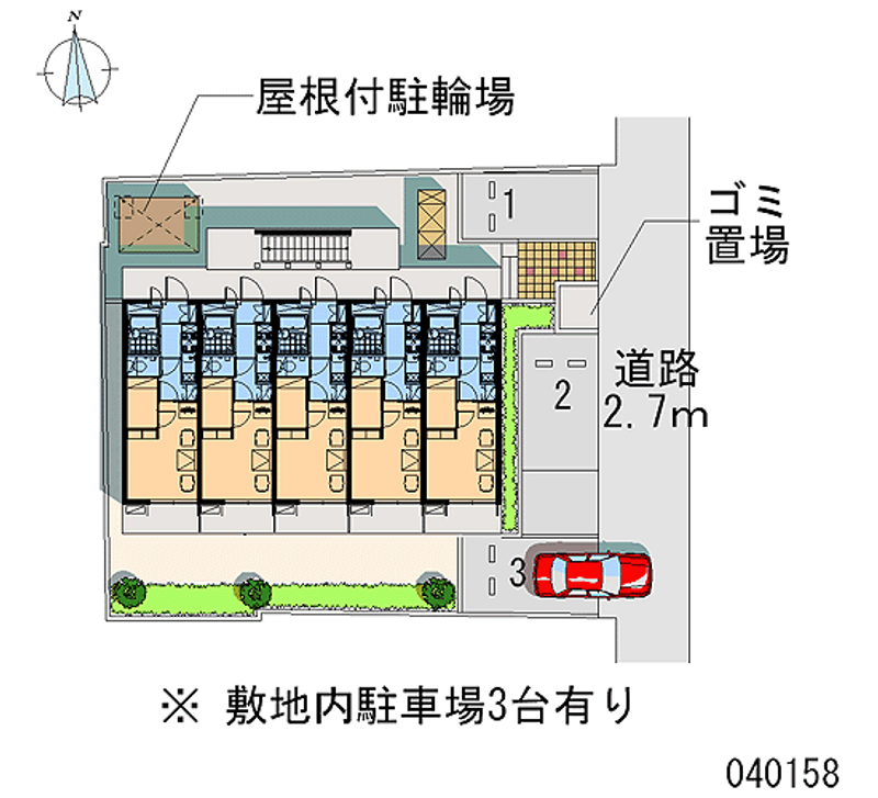 レオパレス東長田 月極駐車場