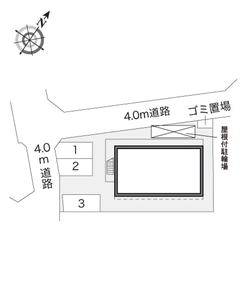 レオパレス玉川学園 駐車場