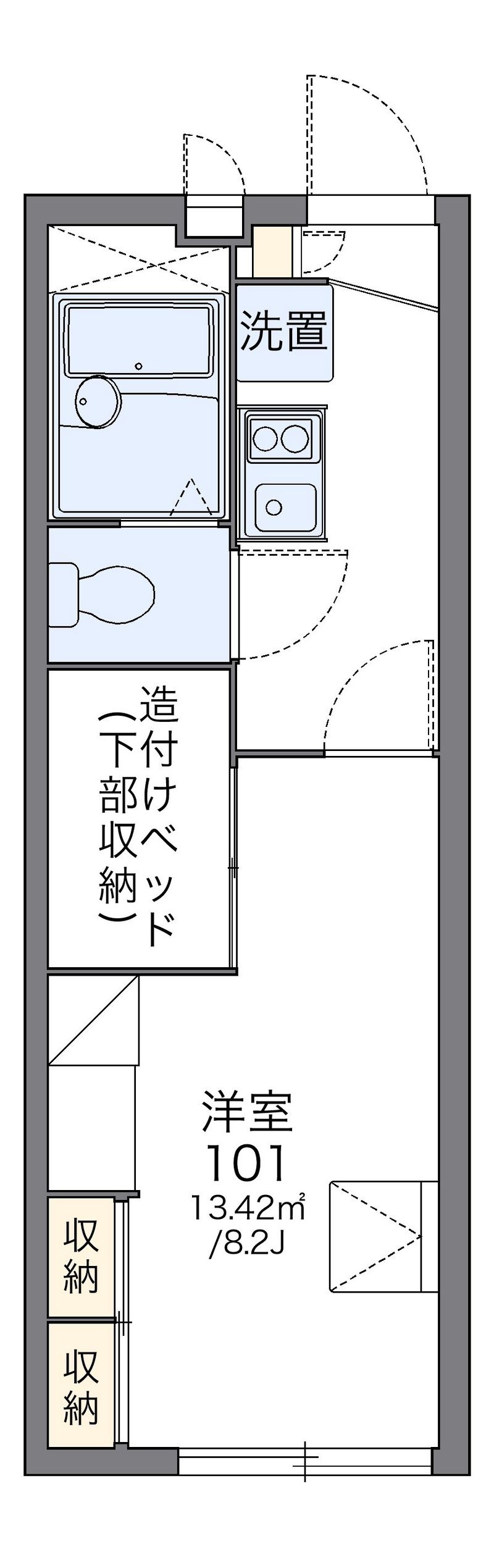 レオパレスＰｕｒｅＴｗｉｎｓ 間取図
