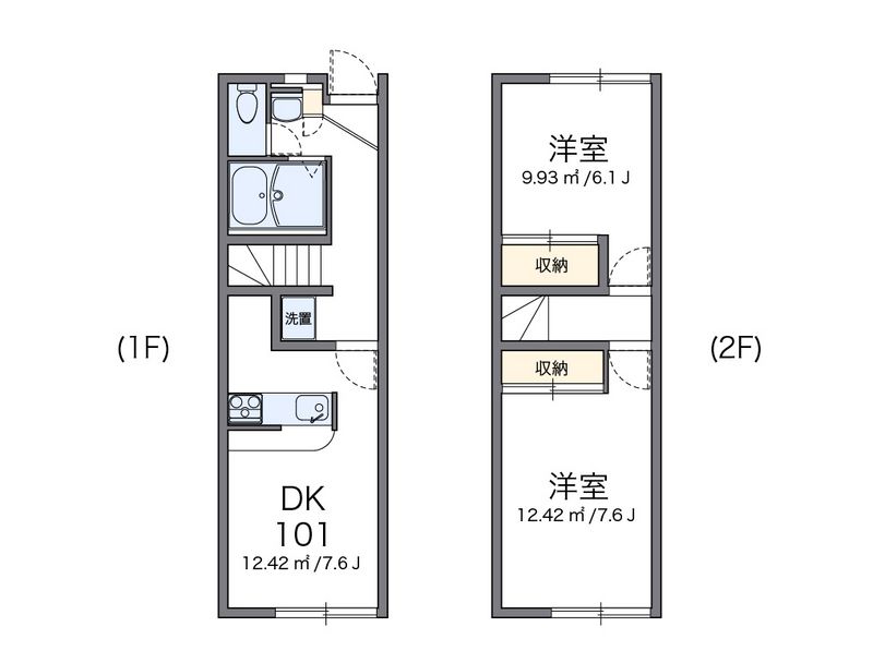 レオパレスルミエール高出 間取図