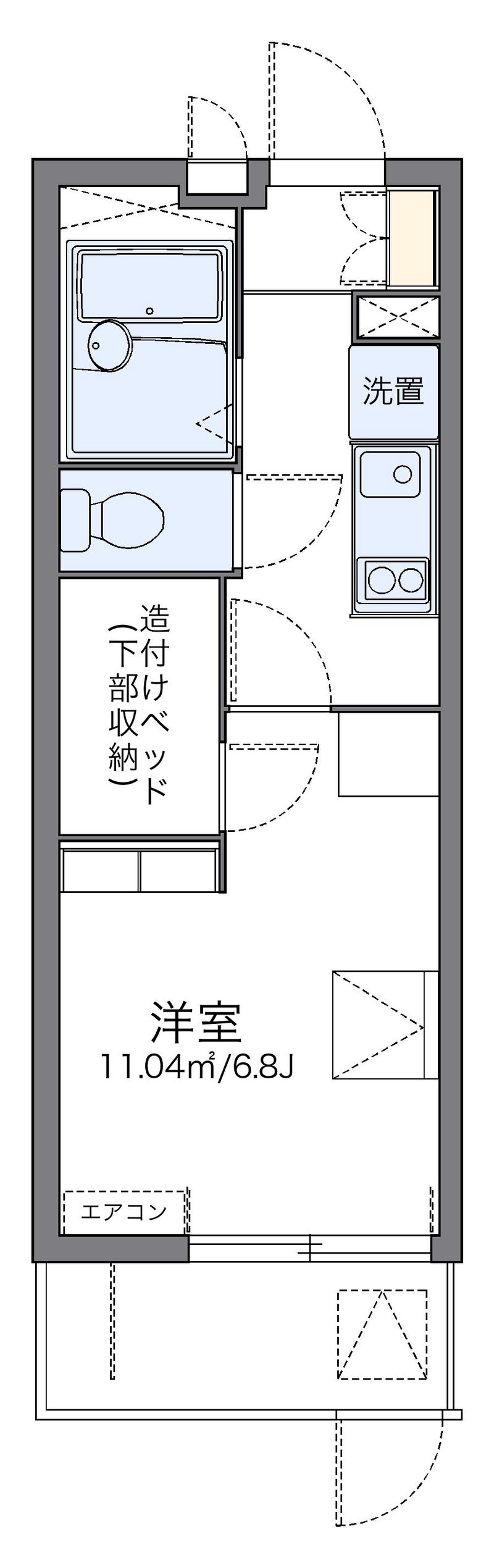 leopalace Kiyotaki A 평면도