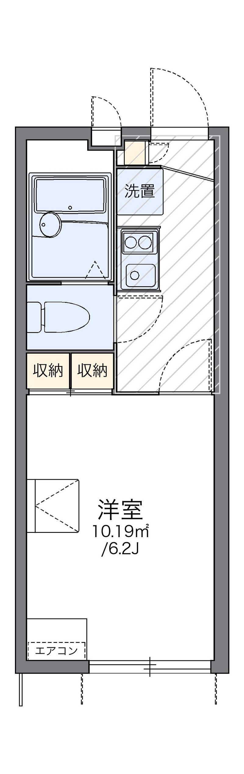 レオパレスＴＡＫＡ　デルタ 間取図