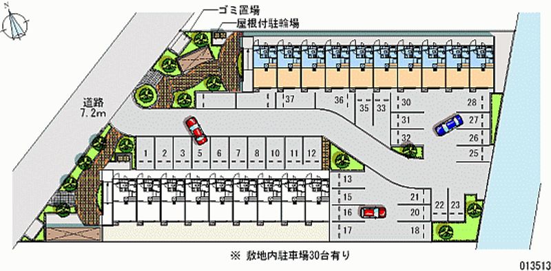 レオパレスＦＵＫＯＮＯ壱番館 月極駐車場