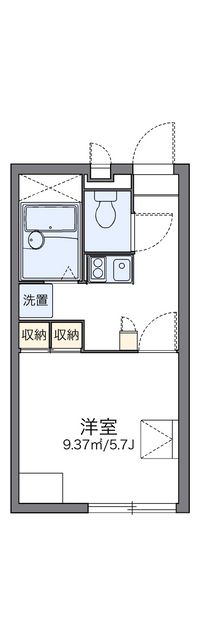 レオパレスアルブルⅠ 間取り図