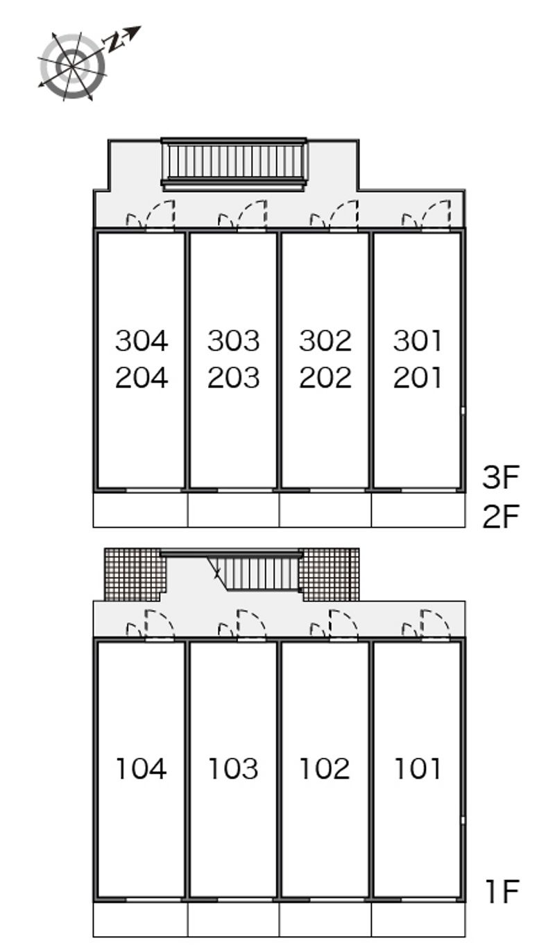 レオネクストシャトレー東四つ木 間取り配置図