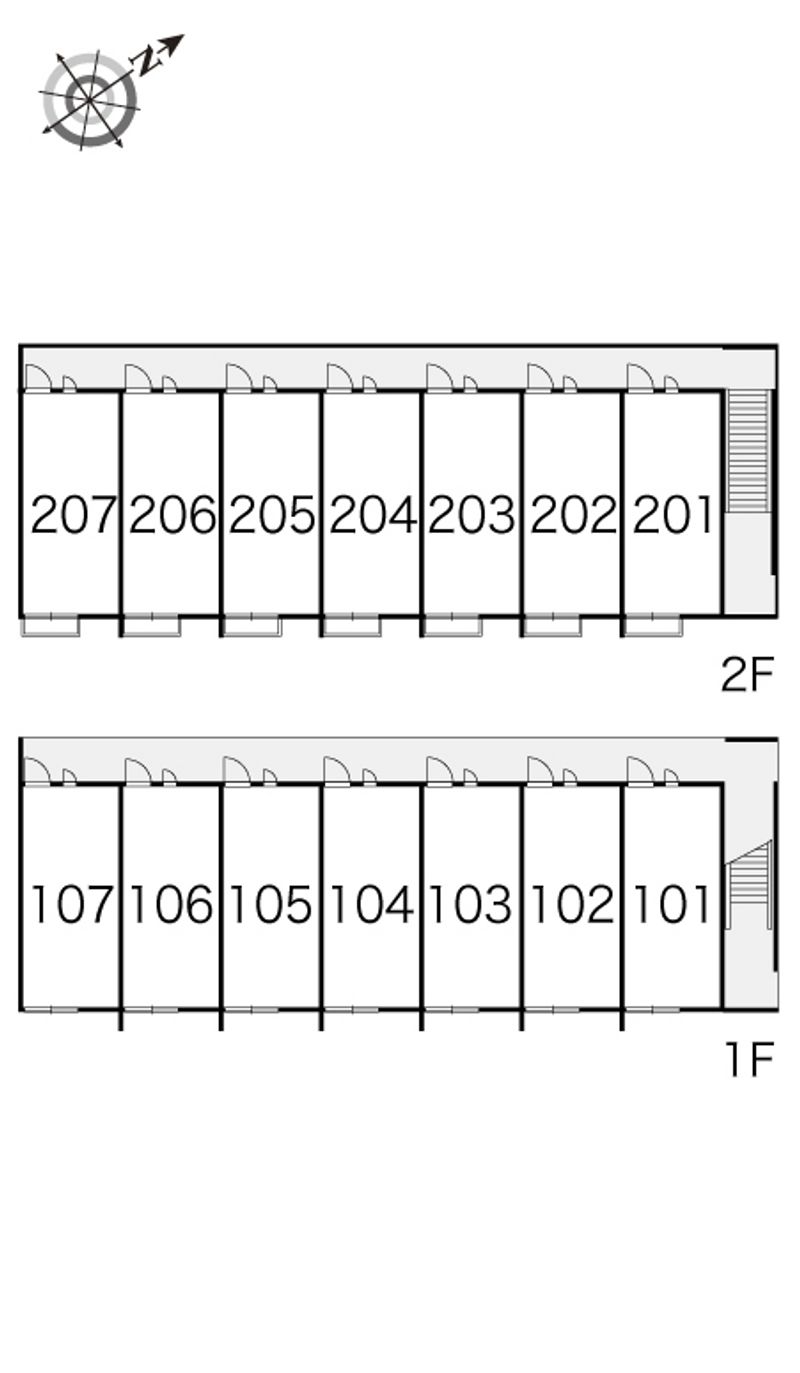 レオパレスサニーハウスうるまⅡ 間取配置図