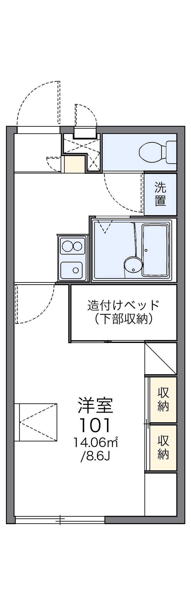 レオパレス木屋 間取図