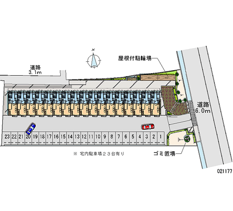 レオパレスドリーム 月極駐車場