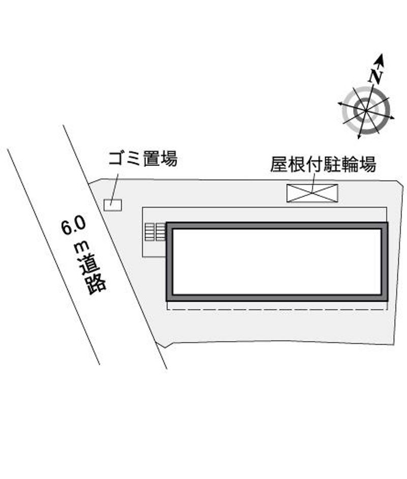 レオパレス柳谷 配置図