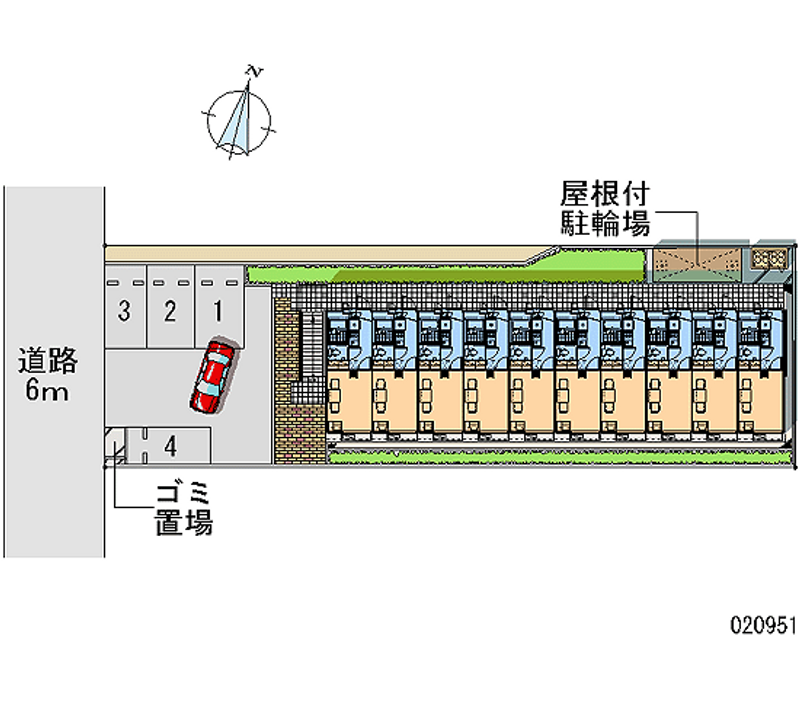 20951 bãi đậu xe hàng tháng