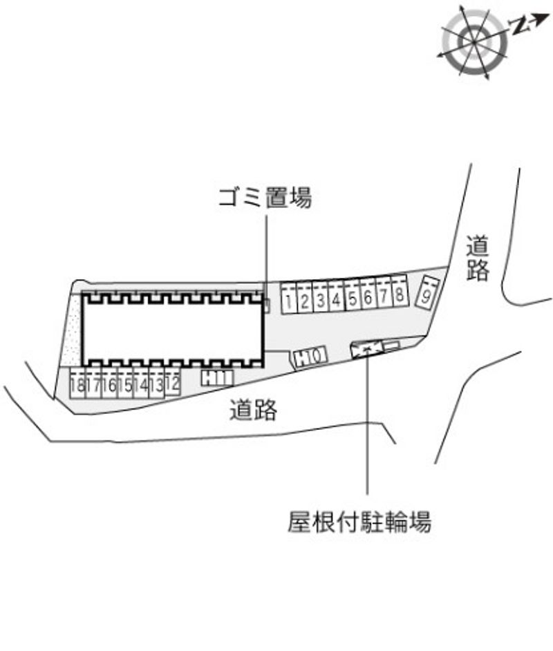 レオネクストブルーム長船 駐車場