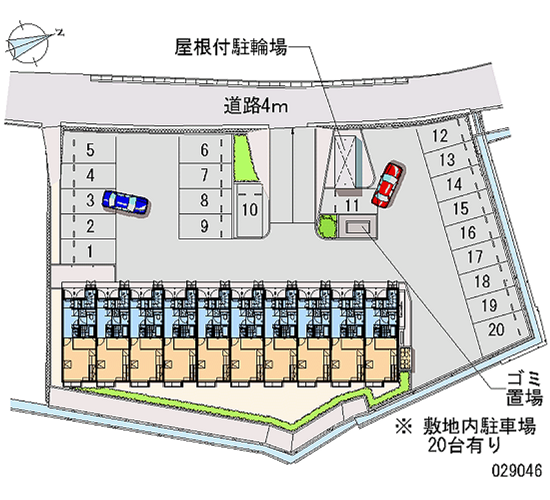 レオパレスあかつき 月極駐車場