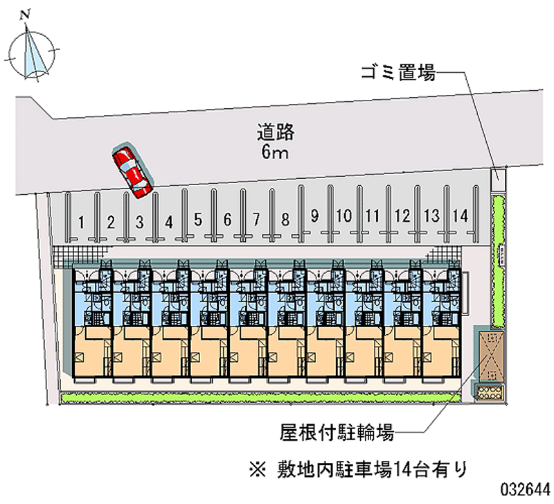 レオパレスムツミ 月極駐車場