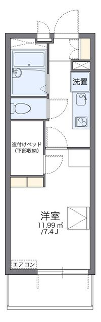 レオパレス枇杷島 間取り図