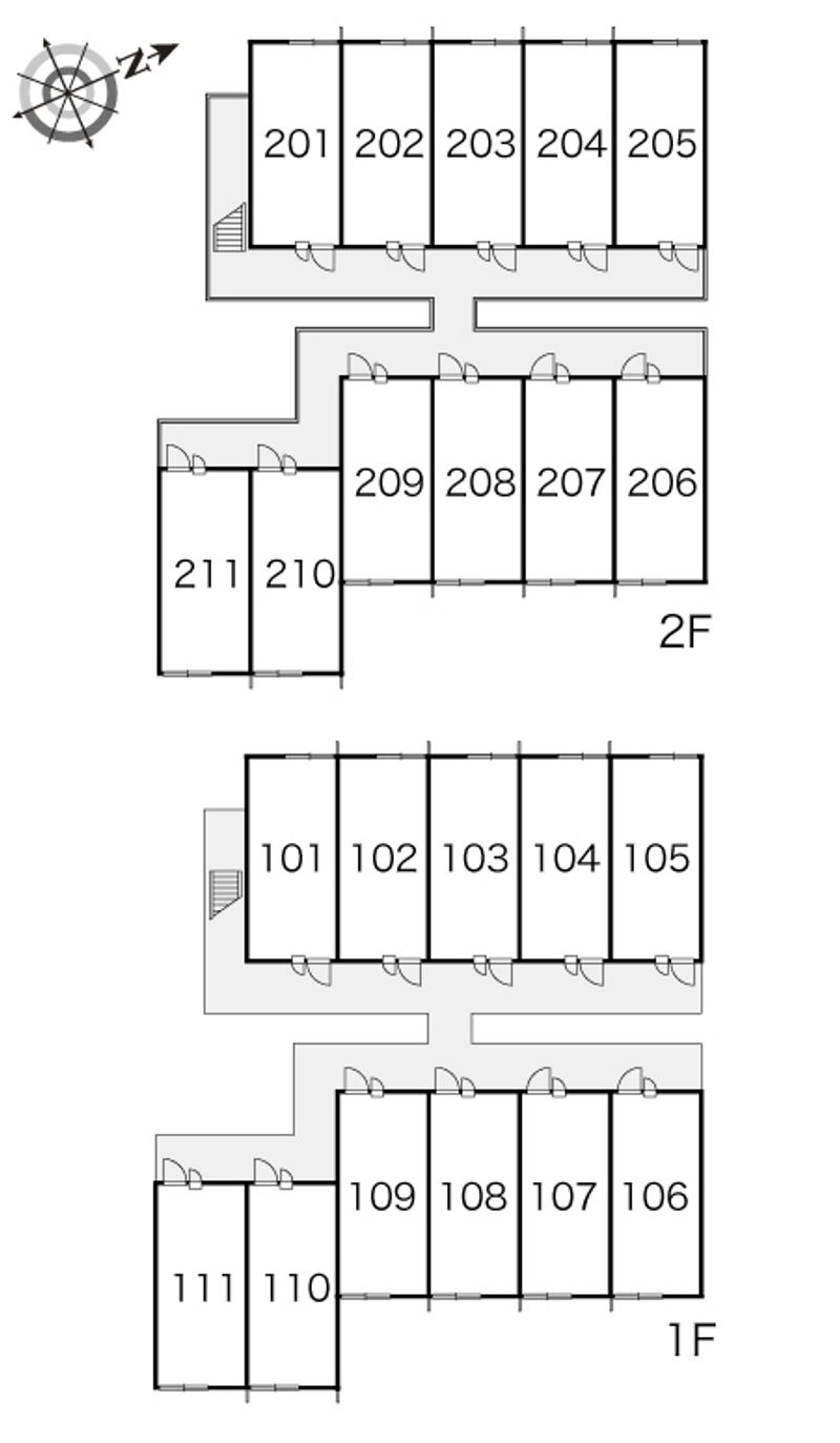 レオパレスエスペランス 間取り配置図