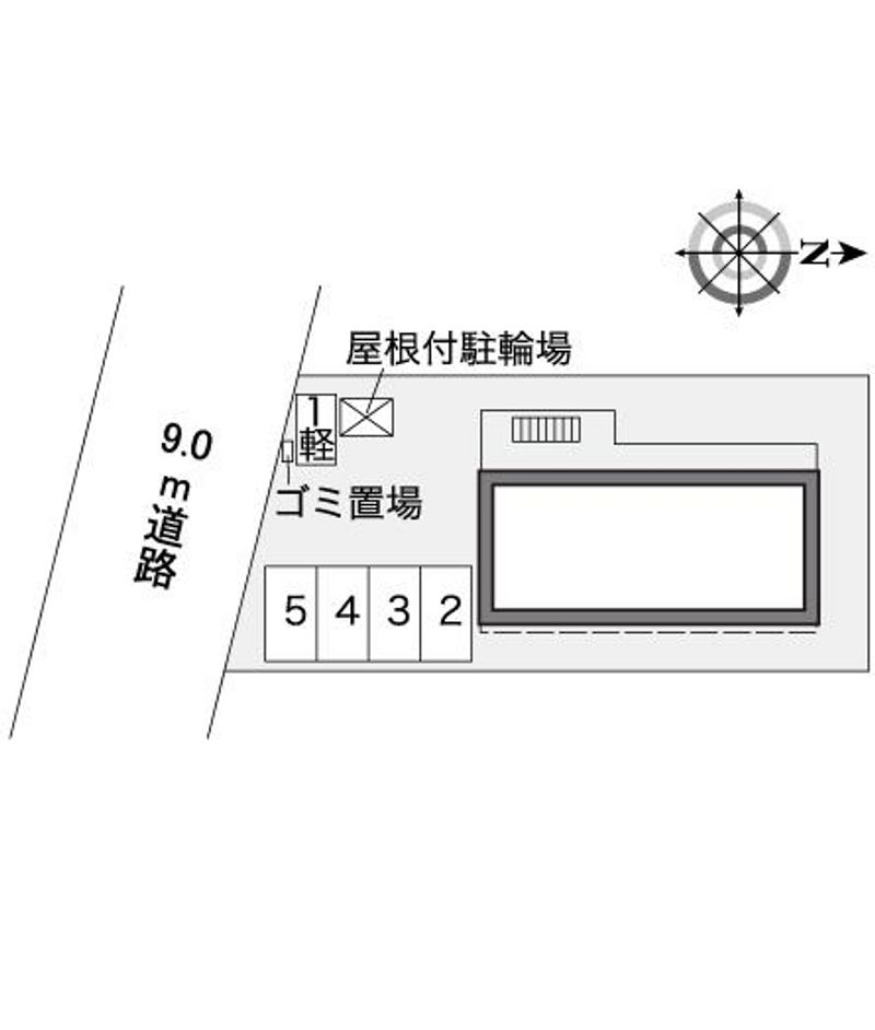 レオパレス川沿 配置図