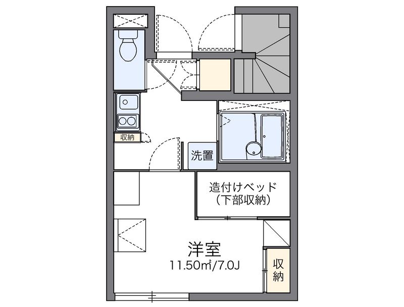 レオパレスエスポワール 間取図