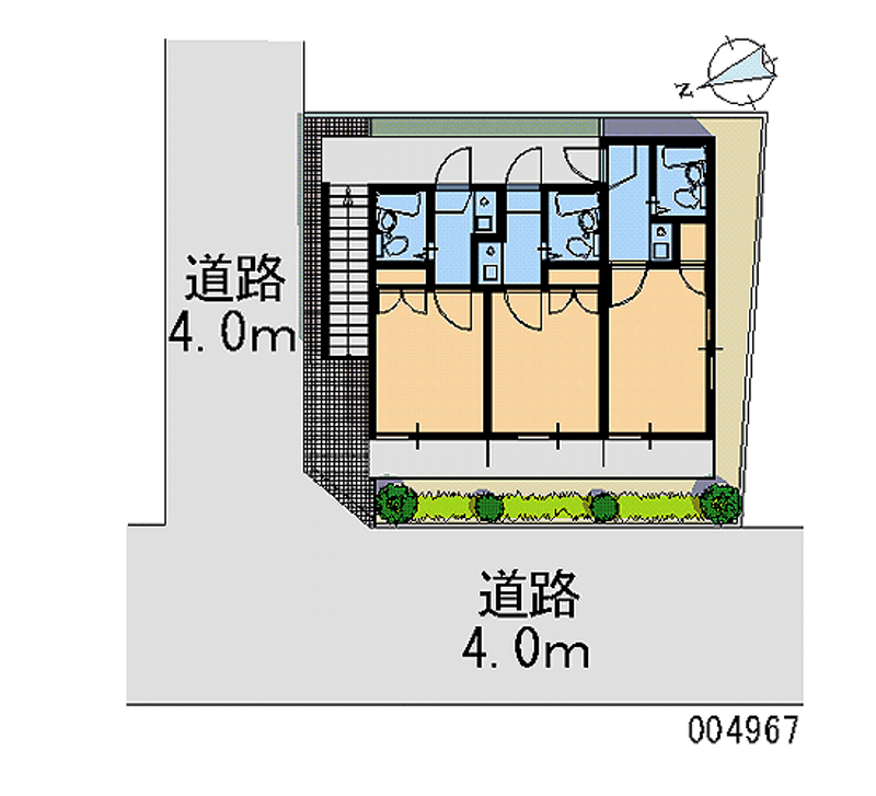 レオパレス東中野第４ 区画図