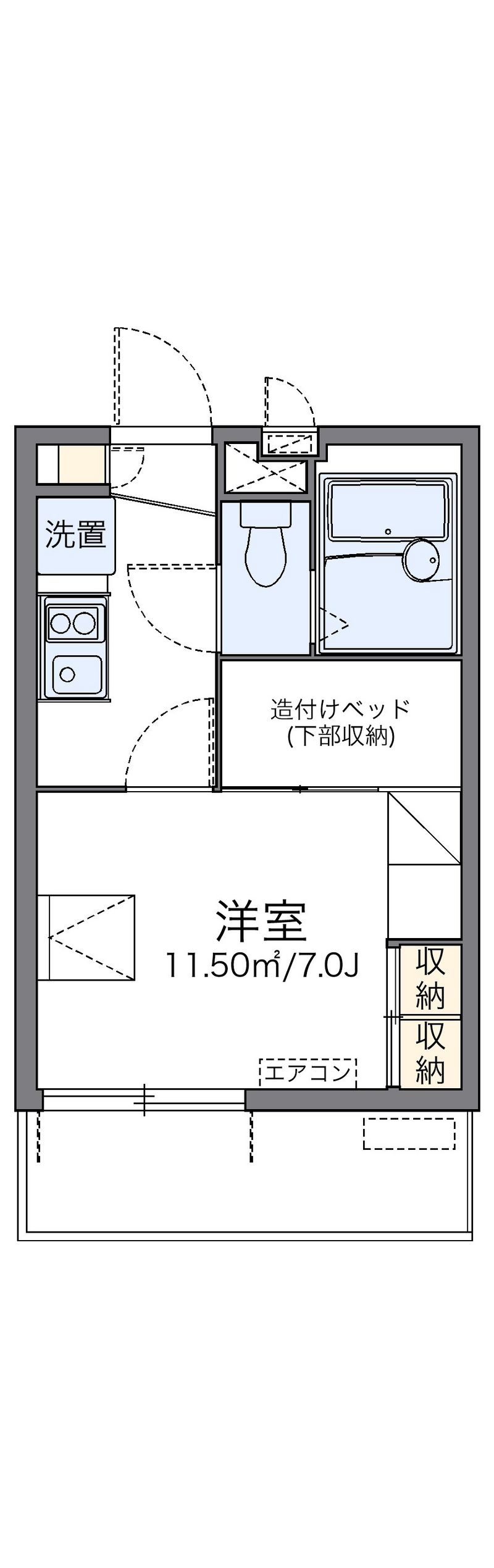 レオパレスステラⅡ 間取図