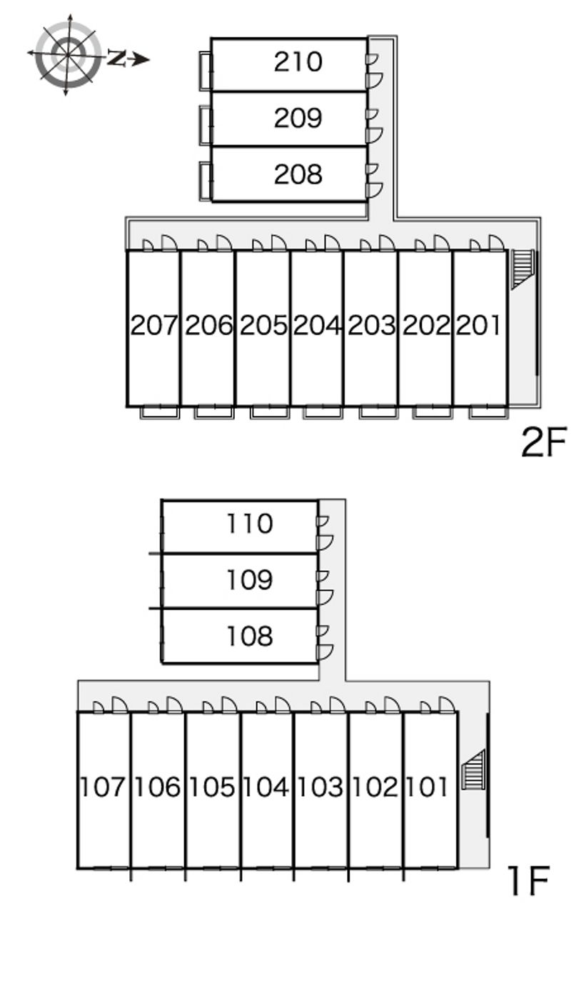 レオパレスリベールＳＫⅡ 間取配置図