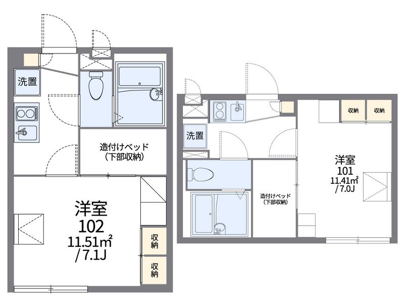 レオパレスミカーレ 間取図